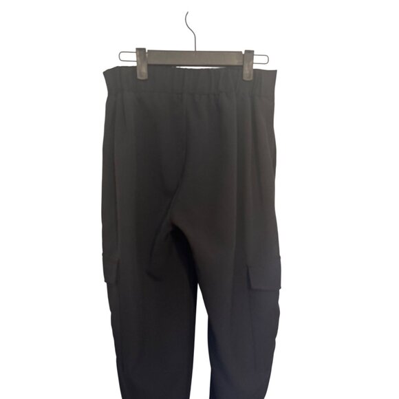 ZARA XS Black Cargo Jogger Pants Elastic Waistband - Picture 11 of 15
